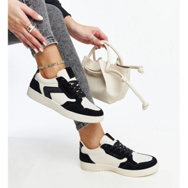 Juwan fehér és fekete csillogó tornacipő 1