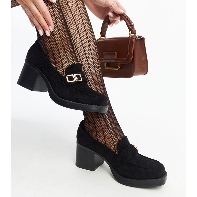 Fekete Aludra magas sarkú pumpák 1