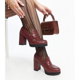 Sauda bordó magas sarkú cipő piros 1 Sauda bordó magas sarkú cipő piros 1