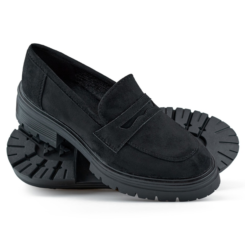 Női fekete velúr cipó, fekete cipó 1