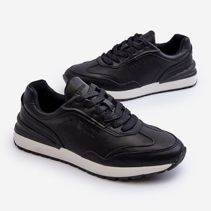 Férfi bőr tornacipő Big Star NN174287 fekete 1