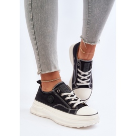 Női tornacipő masszív talpon Big Star NN274125 fekete 1