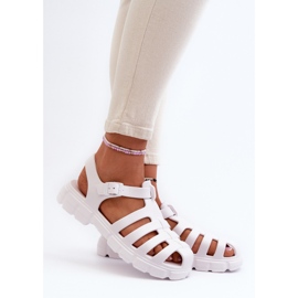 Női hab római szandál fehér Gasaria 2