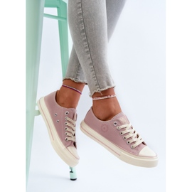 Női alacsony tornacipő Big Star NN274270 Pink rózsaszín 2