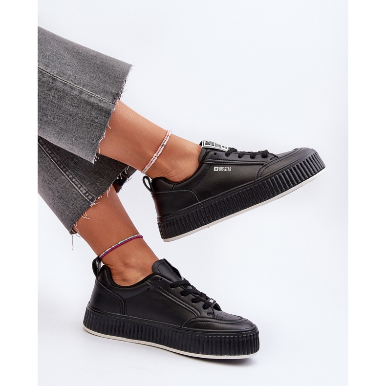Női platform tornacipő Big Star NN274255 fekete 1