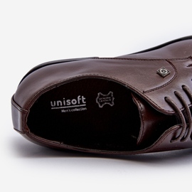 Elegáns barna férfi cipő Jenavee 2