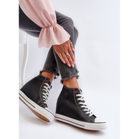 Női Wedge Sneakers Cross Jeans NN2R4005 Fekete 2