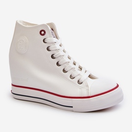 Női Wedge Sneakers Cross Jeans NN2R4004 fehér 2
