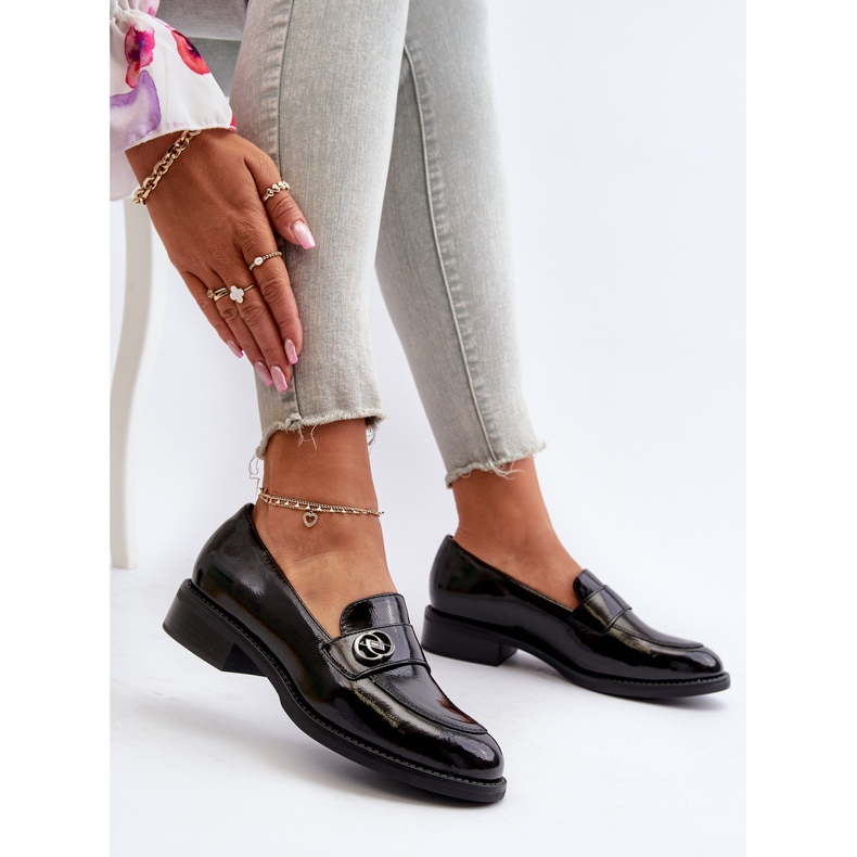 Női lakkbőr mokaszin fekete Dilhela 1 Női lakkbőr mokaszin fekete Dilhela 1