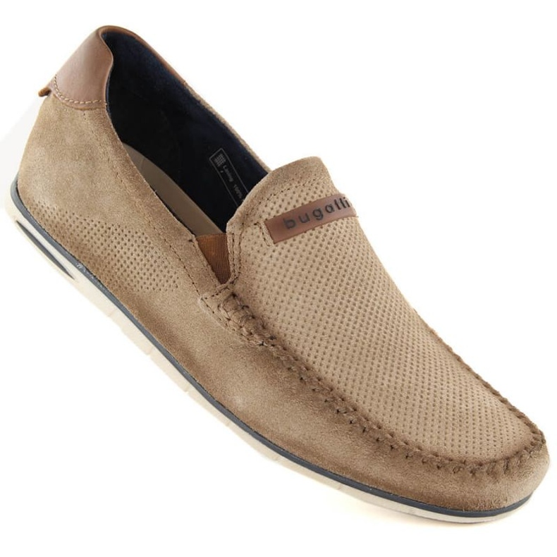 Bőr velúr cipő Bugatti M INT1998 bézs 1