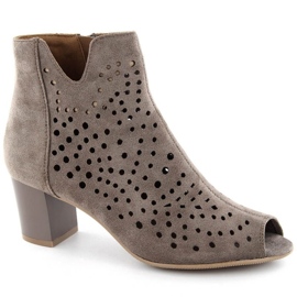 Jezzi W JEZ429B velúr bokacsizma, barna 1