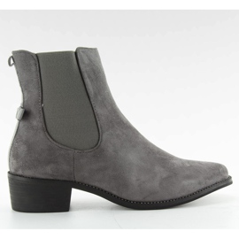 Karcsú Chelsea csizma masnival M270 szürke 2 Karcsú Chelsea csizma masnival M270 szürke 2