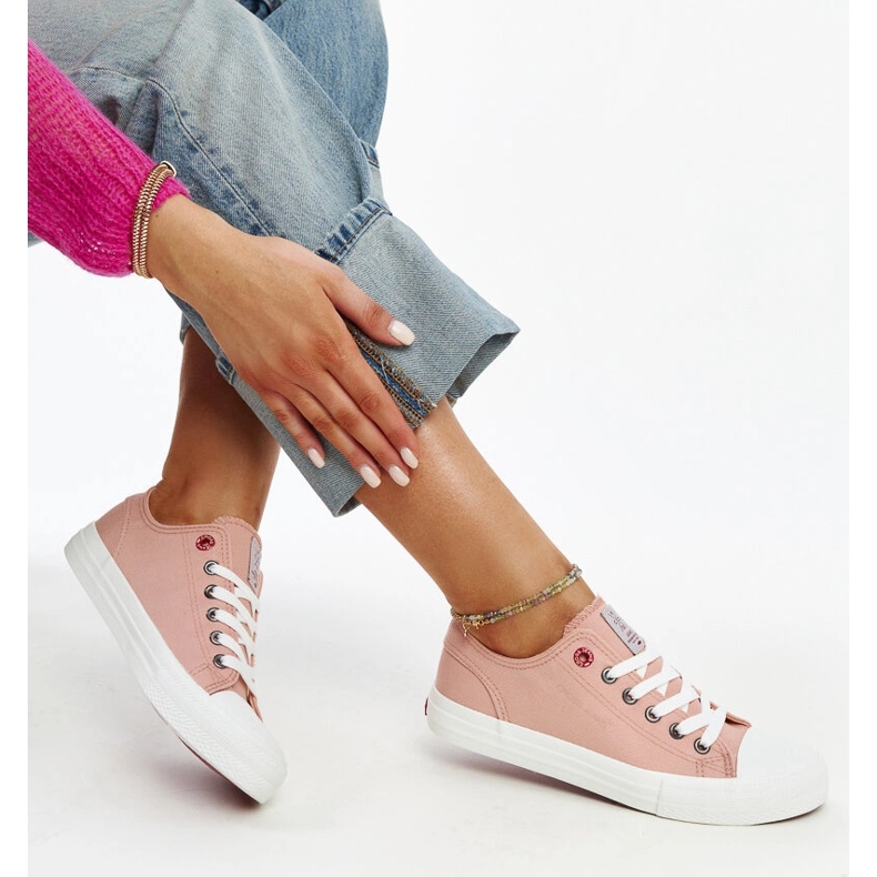 Rózsaszín női Cross Jeans tornacipő 1