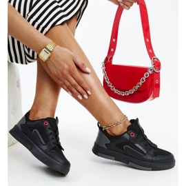 Fekete-szürke női Cross Jeans tornacipő 1