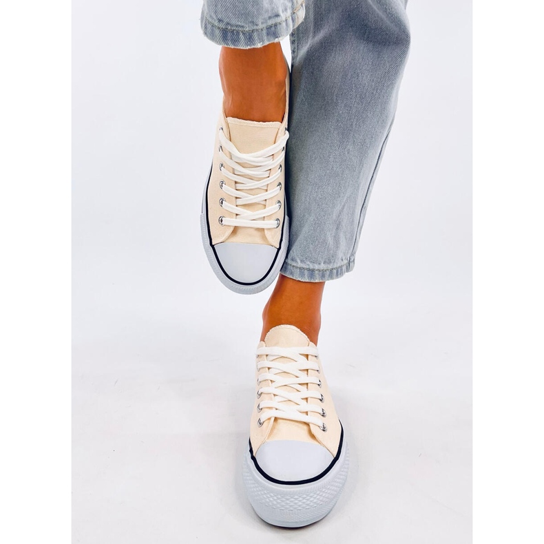 Fargis Beige klasszikus női tornacipő bézs 1