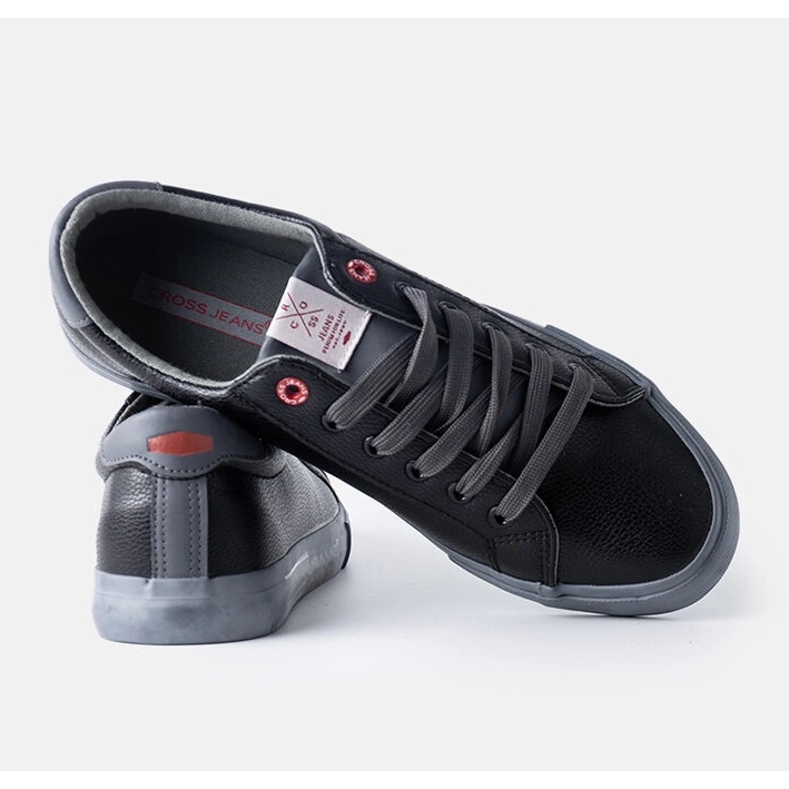 Fekete és szürke férfi Cross Jeans tornacipő 1