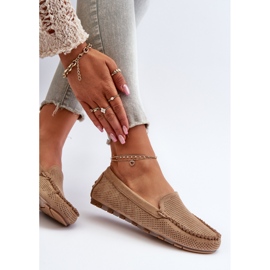 Női velúr mokaszin Sötét bézs Ranica 1