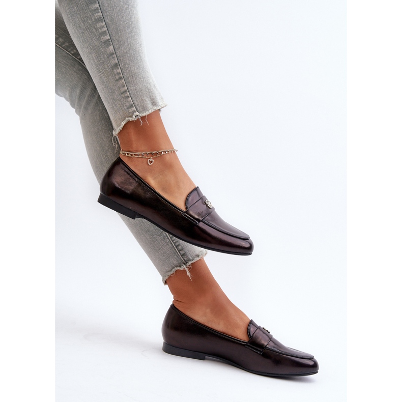 Női lapos sarkú mokaszin fekete Sylvaine 1 Női lapos sarkú mokaszin fekete Sylvaine 1