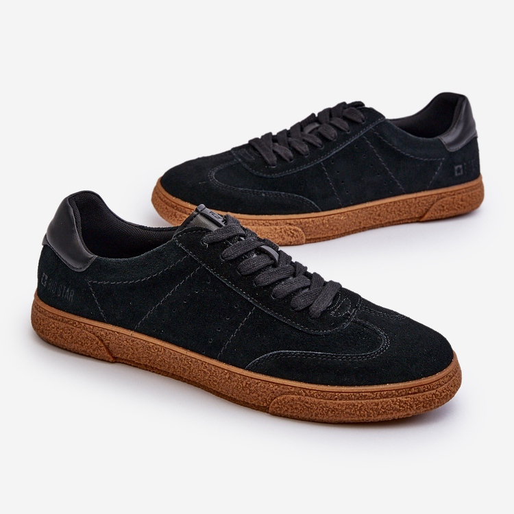 Férfi velúr tornacipő Big Star NN174187 fekete 1