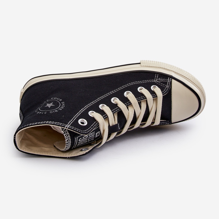 Férfi magasszárú tornacipő Big Star NN174109 fekete 1