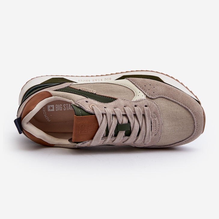 Férfi tornacipő Memory Foam System Big Star NN174349 Bézs 2