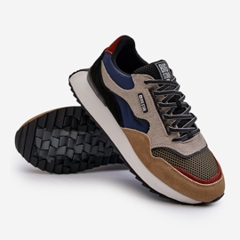 Férfi tornacipő Big Star NN174320 memóriahab rendszer bézs-kék 2