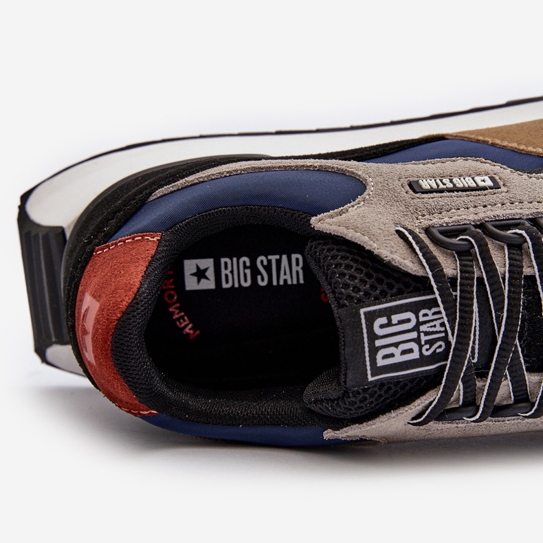 Férfi tornacipő Big Star NN174320 memóriahab rendszer bézs-kék 1