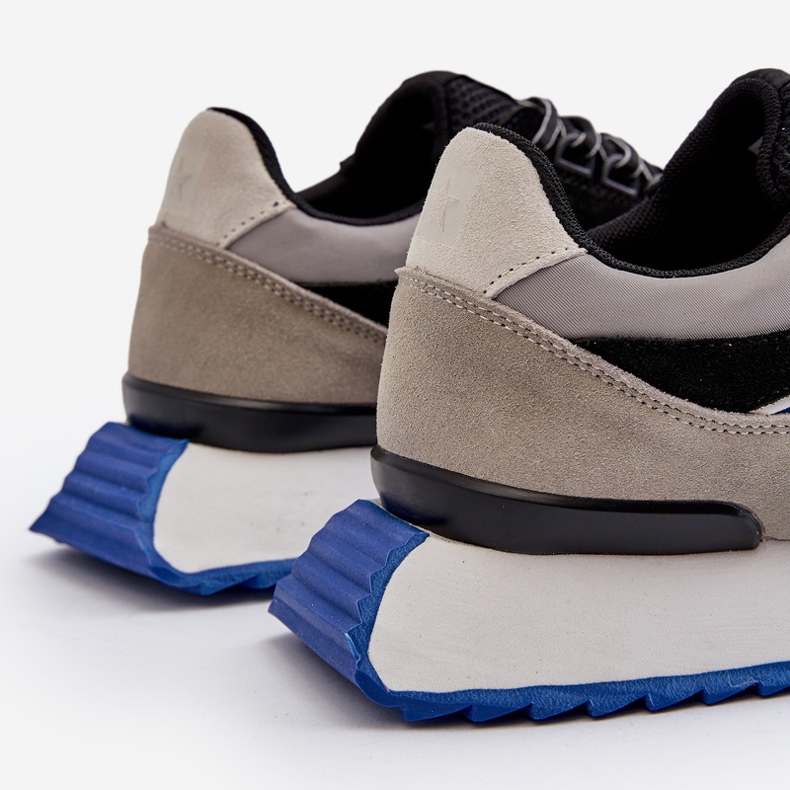 Férfi tornacipő Big Star NN174322 Memory Foam System barna-fekete 2