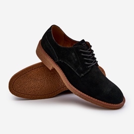 Velúr férfi cipők Big Star NN174212 fekete 1