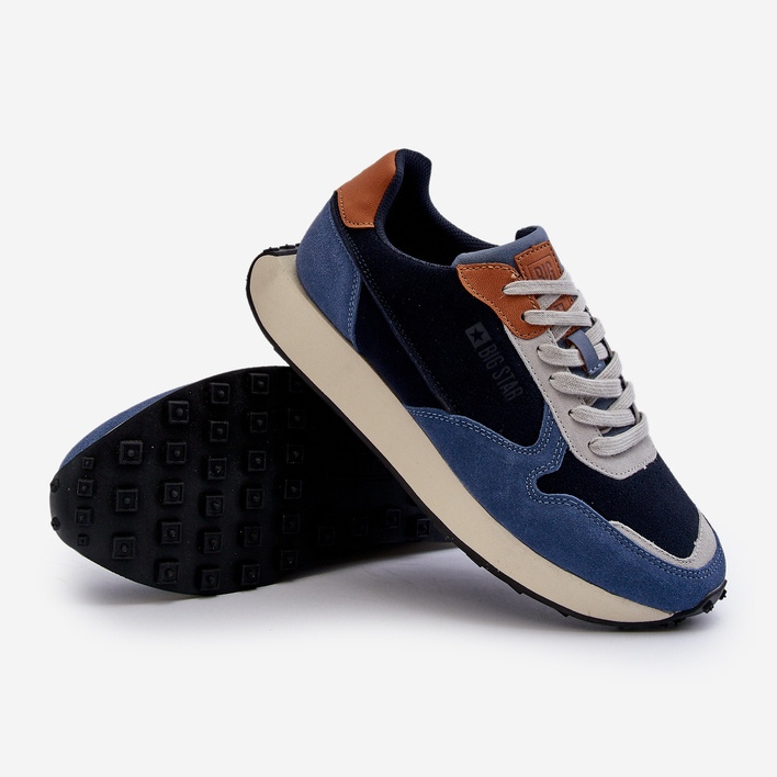 Férfi tornacipő Memory Foam System Big Star NN174356 sötétkék 1