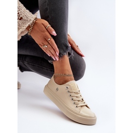 Klasszikus női tornacipő Big Star NN274286 bézs 2