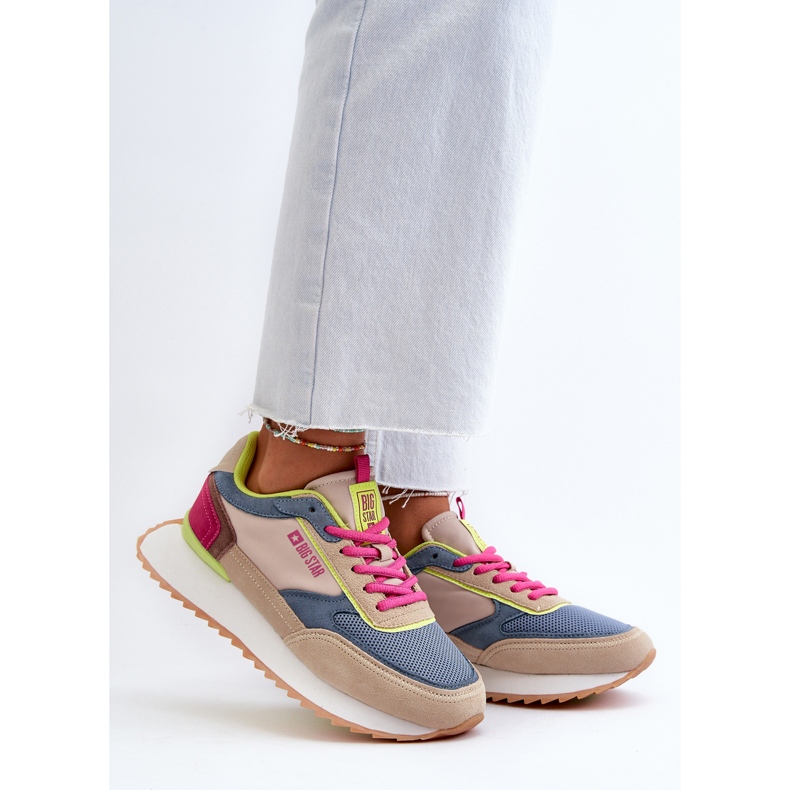 Női tornacipő Memory Foam System Big Star NN274692 Többszínű kék 2