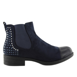 JAX3251 kék Jodhpur csizma szegecsekkel sötétkék 1