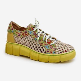 Női bőrcipő Maciejka 05850-09 Lime zöld 1