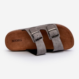 Férfi papucs parafa talppal, Gray Rosawia szürke 1