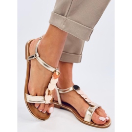 Ennes Arany szandál arany díszítéssel aranysárga 1