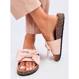 Bussi Pink parafa papucs masnival rózsaszín 1 Bussi Pink parafa papucs masnival rózsaszín 1