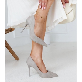 Szürke magassarkú, bőr betéttel Amedie 2 Szürke magassarkú, bőr betéttel Amedie 2