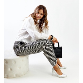 Ezüst metál magassarkú Paume bőr betéttel 1