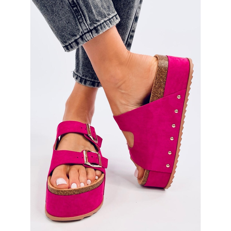 Galzai Fuchsia parafa platform papucs rózsaszín 1