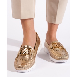 Goodin Női arany mokaszin csattal aranysárga 1 Goodin Női arany mokaszin csattal aranysárga 1