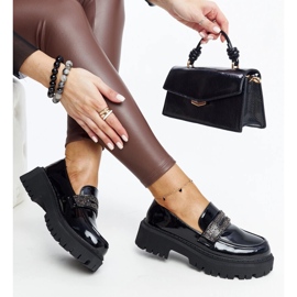 Leceta cirkóniákkal díszített fekete naplopók 1