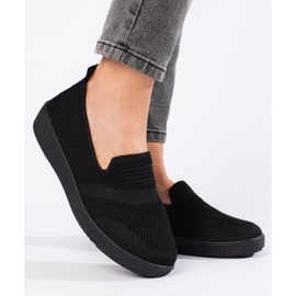 Fekete slip-on tornacipő 1