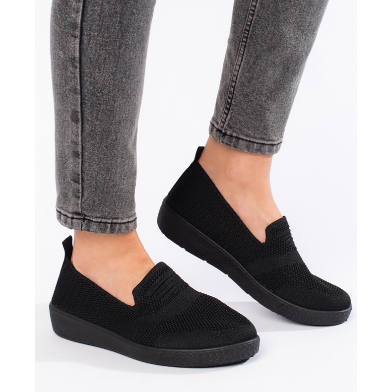 Fekete slip-on tornacipő 2