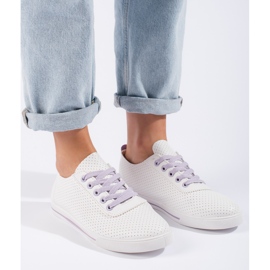 Női áttört tornacipő fehér 1