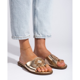 Goodin Női arany papucs aranysárga 2 Goodin Női arany papucs aranysárga 2