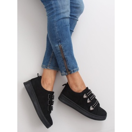 Csavaros tornacipő 16-582 Fekete 2 Csavaros tornacipő 16-582 Fekete 2