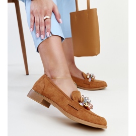 Barna mokaszinok Dahera díszítéssel 1