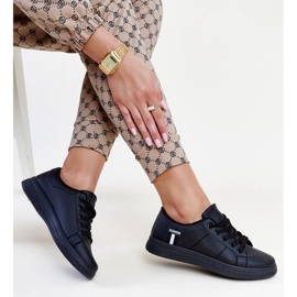 Fekete öko-bőr tornacipő a Devonától 1