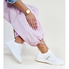 Fehér Berdine öko bőr tornacipő 1